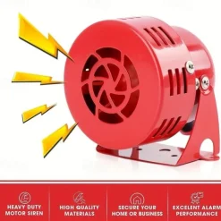 StarFire 1pcs MS-190 Motor Alarm Horn Wind Screw Electric Air Defense Alarm High decibel 220V Mine Factory Alarm Horn