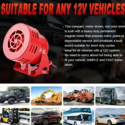 StarFire 1pcs MS-190 Motor Alarm Horn Wind Screw Electric Air Defense Alarm High decibel 220V Mine Factory Alarm Horn