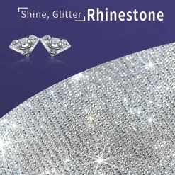 StarFire 1/2/4PCS Rhinestone Car Door Handle Stickers - Bling Car Accessories Crystal Glitter Door Handle Protector Stickers and Decals Scratch Safety Reflective Auto Sticker for Woman &amp Man