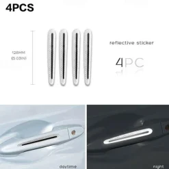 StarFire 4pcs/8pcs Universal Door Handle Sticker 3D Carbon Fiber Car Door Handle Paint Scratch Protector Sticker Stonego Auto Door Handle Scratch Cover