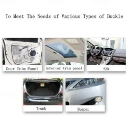 StarFire 50/100/200Pcs/Set Universal Plastic Clips For Car Fender Bumper Door Car Interior Hole Lining Panel Retainer Push Clips