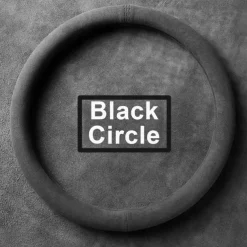 StarFire Suede Cover for All Seasons Steering Wheel Cover Ultra-thin Non-slip Round Breathable Auto Steering Wheel Cover