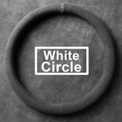 StarFire Suede Cover for All Seasons Steering Wheel Cover Ultra-thin Non-slip Round Breathable Auto Steering Wheel Cover