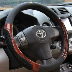 Steering Wheel Covers Rubber 38cm Black / Beige / Gray For universal