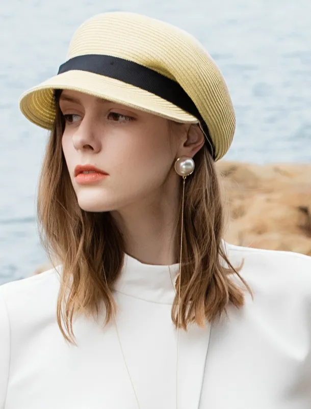 Straw Hats with Braided Strap 1PC Casual / Melbourne Cup Headpiece