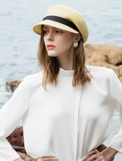 Straw Hats with Braided Strap 1PC Casual / Melbourne Cup Headpiece