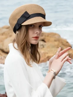 Straw Hats with Braided Strap 1PC Casual / Melbourne Cup Headpiece