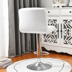 Stretch Bar Stool Cover Pub Counter Stool Chair Slipcover Square Swivel Barstool Chair Cover for Dining Room Cafe Seat Cover Protectors Non Slip with Elastic Bottom