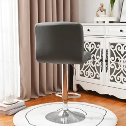 Stretch Bar Stool Cover Pub Counter Stool Chair Slipcover Square Swivel Barstool Chair Cover for Dining Room Cafe Seat Cover Protectors Non Slip with Elastic Bottom