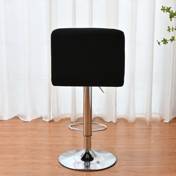 Stretch Bar Stool Cover Pub Counter Stool Chair Slipcover Square Swivel Barstool Chair Cover for Dining Room Cafe Seat Cover Protectors Non Slip with Elastic Bottom