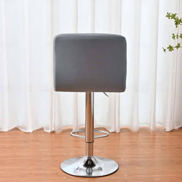 Stretch Bar Stool Cover Pub Counter Stool Chair Slipcover Square Swivel Barstool Chair Cover for Dining Room Cafe Seat Cover Protectors Non Slip with Elastic Bottom
