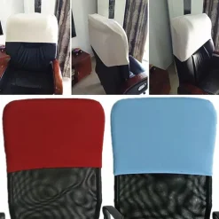 Stretch Office Chair Headrest Cover Slipcover Elastic Comfy Gaming Chair Head Rest Covers for Neck