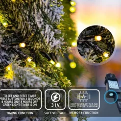 String Lights LED Christmas Tree with Ring 400LED Christmas Tree Lights with 16 Strands 2m Christmas Tree String Lights Christmas Lights String Lights for 150cm-240cm Tree