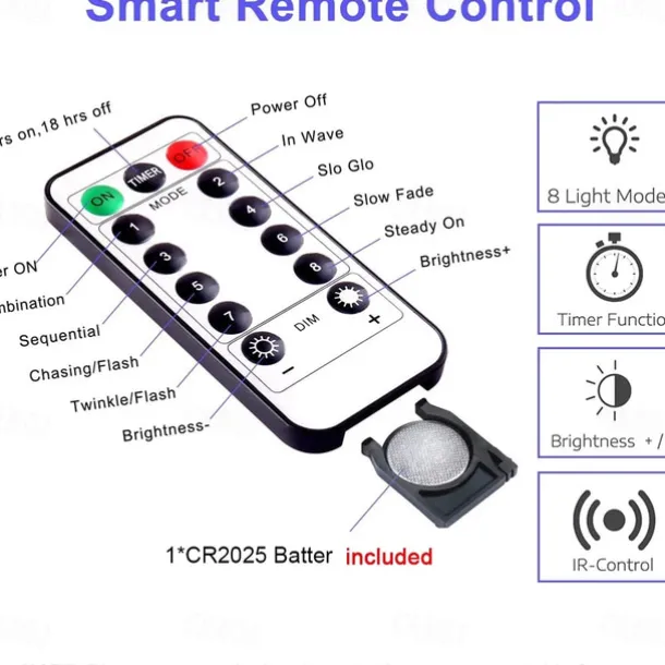 String Lights 3M 6M USB Remote Control Copper Wire LED Firecracker String Lights 100LEDs 200LEDs Firecracker Fairy Light For Christmas Wedding Holiday Party Home Decoration