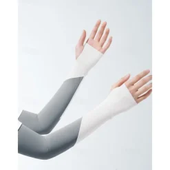 Striped Sun Protection Ice Sleeves Summer Outdoor Cycling Running Arm Sleeves Breathable Ice Sleeves