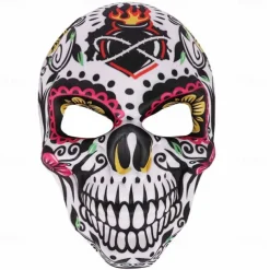 Sugar Skull Halloween Mask Halloween Adults' Men's Women's Halloween Carnival Day of the Dead Easy Halloween Costumes Dress Up