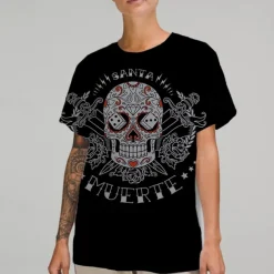Sugar Skull Mexican T-shirt Print Graphic For Couple's Men's Women's Adults' Masquerade 3D Print Casual Daily