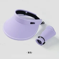 Summer Foldable Sun Hat Travel Beach Large Brim Sun Hat Without Top Anti-ultraviolet Hat For Women