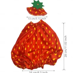 Summer Lawn Goose Dress Up Holiday Party Home Decor Creative Fruit Pattern Series Porch Goose Set for Cement Goose Statue Outdoor Decor