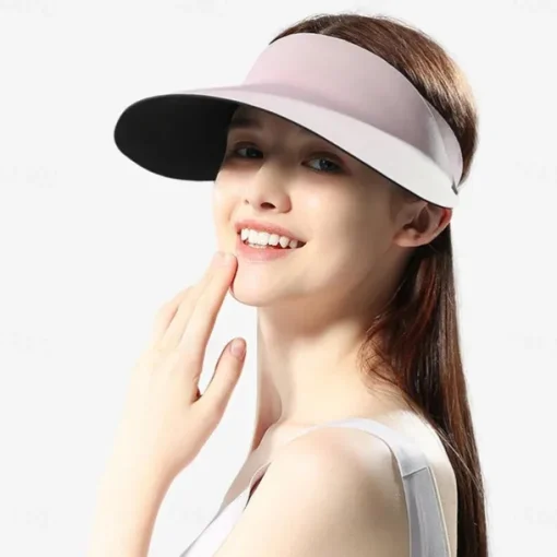 Summer Seamless Sun Hat Hollow Anti-ultraviolet Hat Outdoor Sports Cycling Sun Hat Women