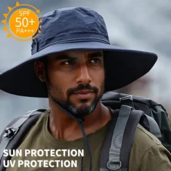 Sun Hat Bucket Hat Boonie hat Waterproof UV Protection Summer Spring Drawstring Wide Brim Unisex Fishing Activity