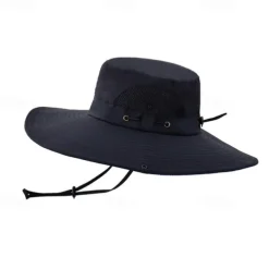 Sun Hat Bucket Hat Boonie hat Waterproof UV Protection Summer Spring Drawstring Wide Brim Men's Fishing Activity