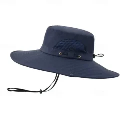 Sun Hat Bucket Hat Boonie hat Waterproof UV Protection Summer Spring Drawstring Wide Brim Men's Fishing Activity