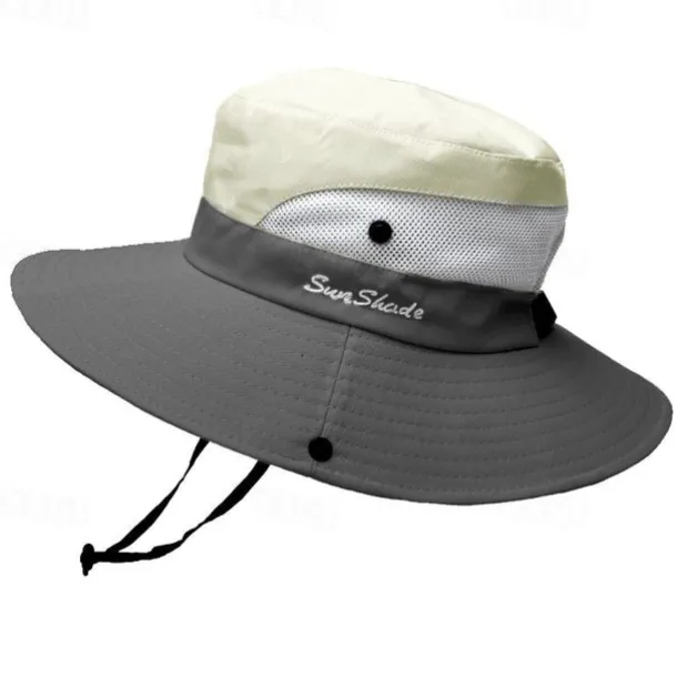 Sun Hat Bucket Hat Fishing Hat Hat Waterproof Portable UV Sun Protection Summer Men's Women's Fishing Activity