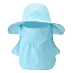 Sun Hat Bucket Hat Hat with Neck Face Flap Cover Packable Anti-Mosquito Summer Spring Wide Brim