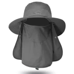 Sun Hat Bucket Hat Hat with Neck Face Flap Cover Packable Anti-Mosquito Summer Spring Wide Brim
