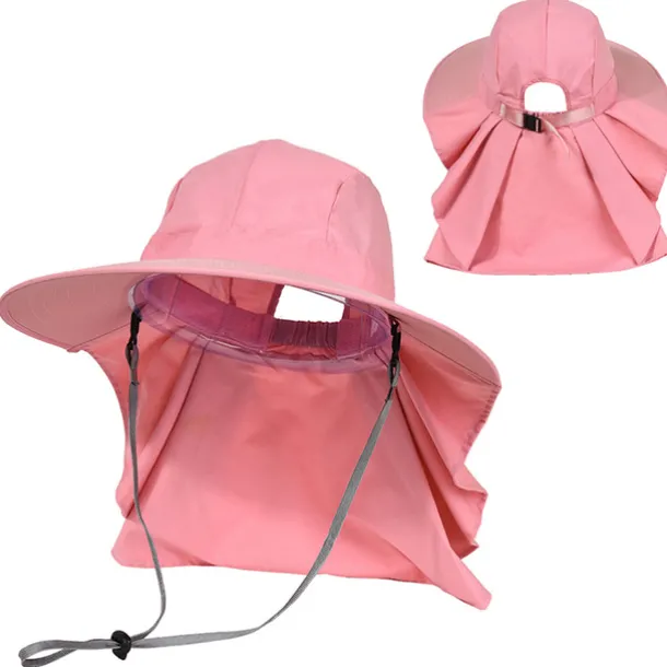 Sun Hat Fishing Hat Hiking Hat Hat Portable UV Sun Protection UPF50+ Summer Wide Brim with Neck Flap Women's Fishing Activity