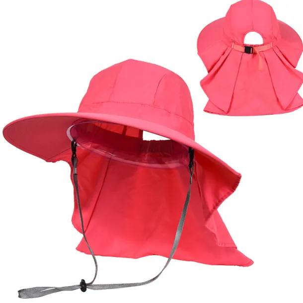 Sun Hat Fishing Hat Hiking Hat Hat Portable UV Sun Protection UPF50+ Summer Wide Brim with Neck Flap Women's Fishing Activity