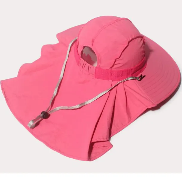Sun Hat Fishing Hat Hiking Hat Hat Portable UV Sun Protection UPF50+ Summer Wide Brim with Neck Flap Women's Fishing Activity