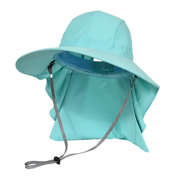Sun Hat Fishing Hat Hiking Hat Hat Portable UV Sun Protection UPF50+ Summer Wide Brim with Neck Flap Women's Fishing Activity