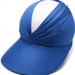 Sun Hats for Women UV Protection Sun Visor Wide Brim Summer Hats with Ponytail