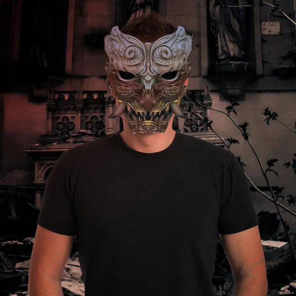 Sun Wukong Halloween Mask Black Myth: Wukong Carnival Mask Scary Costume Adults' Unisex Halloween Carnival Easy Halloween Costumes Dress Up