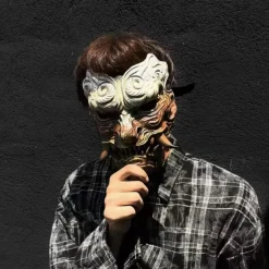 Sun Wukong Halloween Mask Black Myth: Wukong Carnival Mask Scary Costume Adults' Unisex Halloween Carnival Easy Halloween Costumes Dress Up