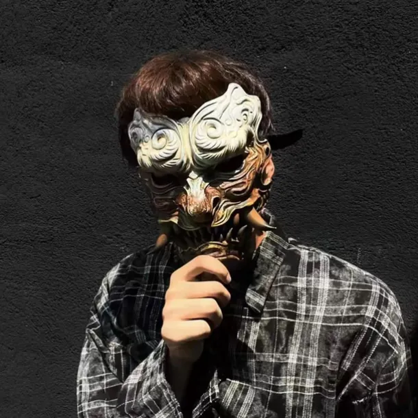 Sun Wukong Halloween Mask Black Myth: Wukong Carnival Mask Scary Costume Adults' Unisex Halloween Carnival Easy Halloween Costumes Dress Up