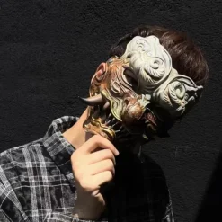 Sun Wukong Halloween Mask Black Myth: Wukong Carnival Mask Scary Costume Adults' Unisex Halloween Carnival Easy Halloween Costumes Dress Up
