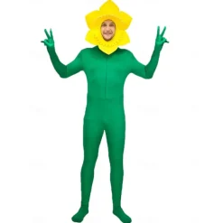 Sunflower Halloween Cosplay Costume Funny Costumes Carnival Costume Cosplay Adults' Men's Women's Carnival Masquerade Mardi Gras Performance Party Halloween Easy Halloween Costumes Dress Up