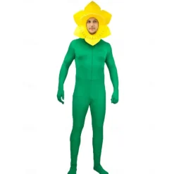 Sunflower Halloween Cosplay Costume Funny Costumes Carnival Costume Cosplay Adults' Men's Women's Carnival Masquerade Mardi Gras Performance Party Halloween Easy Halloween Costumes Dress Up