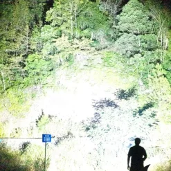 Super Bright ABS Strong Light Focusing Led Flashlight Outdoor Portable Home Built-in Battery Rechargeable Multi-function Torch