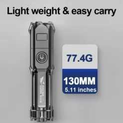 Super Bright ABS Strong Light Focusing Led Flashlight Outdoor Portable Home Built-in Battery Rechargeable Multi-function Torch
