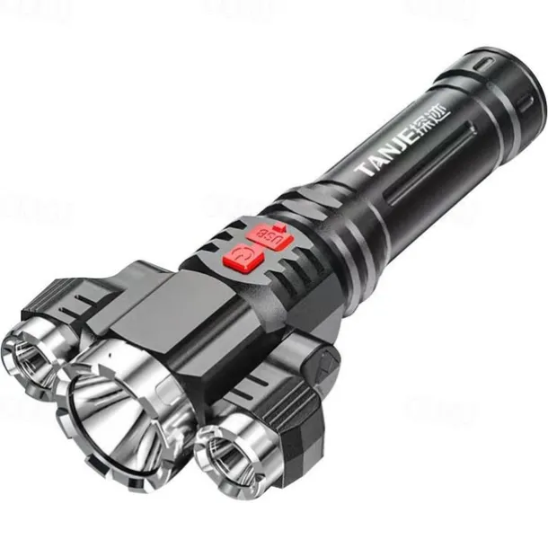 Super Bright LED Flashlight USB Rechargeable Tactical Flashlight Hunting Torch Outdoor Emergency Camping Searchlight