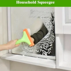 Super Flexible Silicone Squeegee Auto Water Blade Water Wiper Shower Squeegee Long Handle for Car Windshield Window