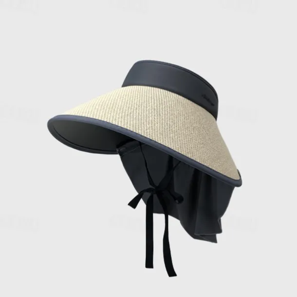 Super Wide Brim Sun Hats for Women UV Protection Beach with Neck Flap Packable Bucket Hat Sun Wraps Outdoor