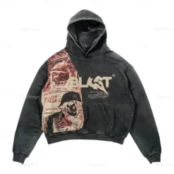 Sweatshirt Zip Hoodie Pullover Letter Front Pocket For Men's Women's Unisex Adults' Hot Stamping Street Casual Daily