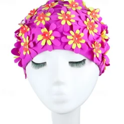 Swim Cap for Adults Nylon Breathability Stretchy Comfortable Swimming Surfing