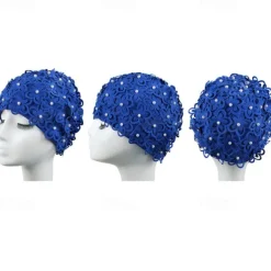 Swim Cap for Adults Nylon Breathability Stretchy Comfortable Swimming Surfing