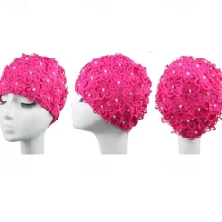 Swim Cap for Adults Nylon Breathability Stretchy Comfortable Swimming Surfing